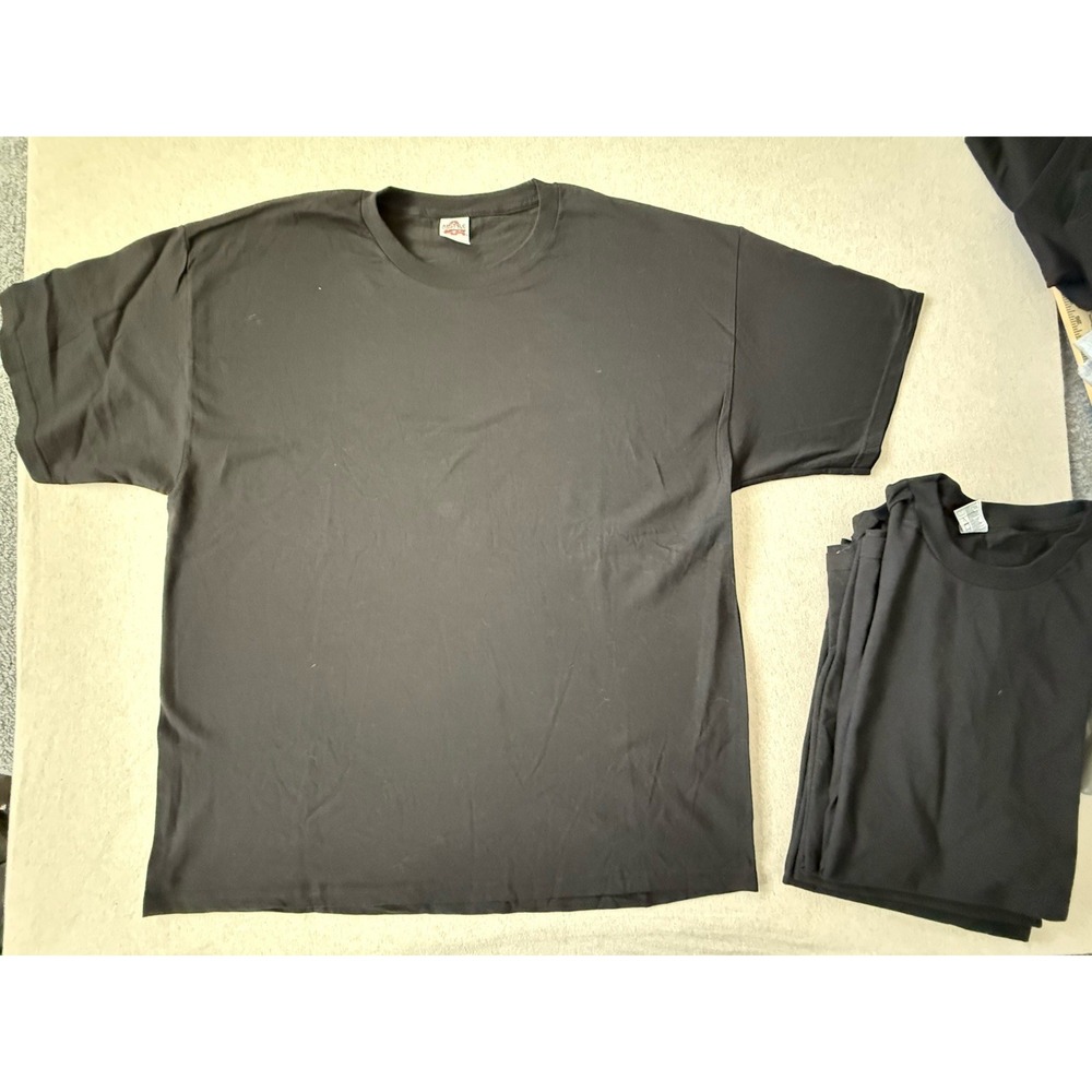 AAA Allstyle Men's Black Tshirts (4pack) 2X